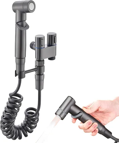 Miniatura 8 de Pulverizador de bidé de mano para inodoro, kit de rociador de mano, juego de rociadores de pañales de tela para bebé para lavado femenino, fácil