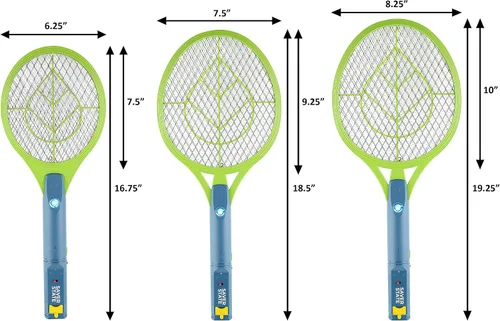 Miniatura 6 de SWAT IT! Bug Zapper - Raqueta recargable para matar insectos, 4000 voltios, cable de carga USB, paquete de 2 (mediano)