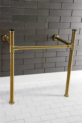 Miniatura 4 de Kingston Brass VPB33087 - Patas para fregadero de consola imperial, latón cepillado, 25.19 x 16.94 x 30.5 pulgadas