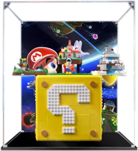Miniatura 12 de Vitrina acrílica para Lego Super Mario 64 Question Mark Block 71395, escaparate, protege y decora modelo con almacenamiento a prueba de polvo