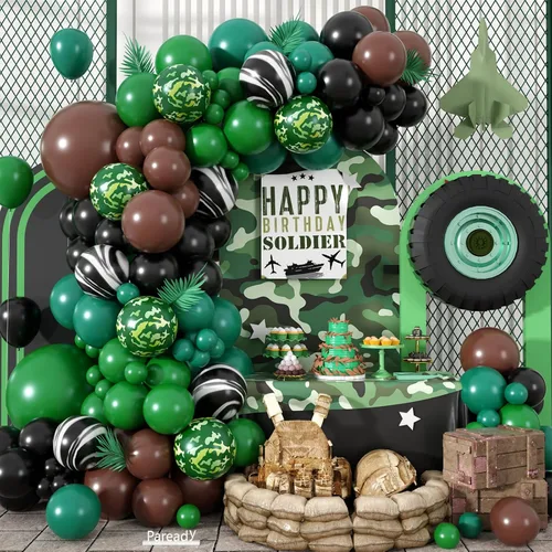 Miniatura 32 de Kit de Arco de Globos Paready Graduación 2025, 120 Piezas de Arco de Globos Graduación Negro y Dorado, Globos de Confeti Negro y Dorado Metálicos