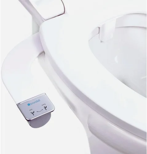 Miniatura 4 de Brondell Accesorio de bidé para inodoro SS-250 SimpleSpa con rociador de agua dulce y presión de agua ajustable, control lateral, rociador de bidé