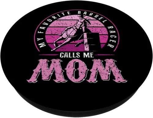 Miniatura 2 de My Favorite Barrel Racer Calls Me Mom Rodeo Barrel Racing PopSockets PopGrip intercambiables