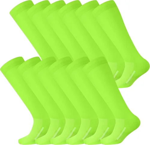 12 Pairs Youth Football Socks Bulk Boys Socks Softball for Kids Athletic Soccer Socks Youth Kids Boys