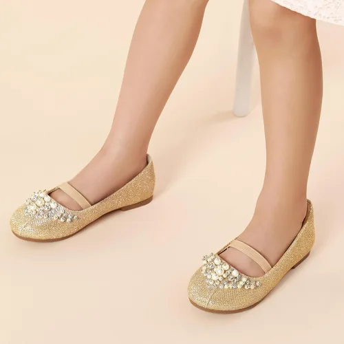 Miniatura 2 de DREAM PAIRS Zapatos de ballet planos con flores para niñas, Mary Jane, zapatos planos de bailarina para vestido de diariobodafiesta