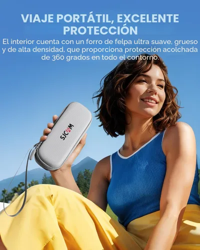 Miniatura 8 de SJCAM C400 4K Travel Vlogging Cámara,Cámara corporal de grabación 7H para creadores y bloggers de YouTube, estabilizador de 6 ejes y pantalla táctil