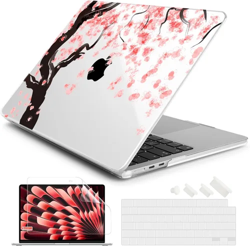 Miniatura 14 de Batianda Funda prémium para MacBook Air de 15 pulgadas M5 2026 M4 2025 M3 2024 M2 2022, ultra delgada de 0.047 in, carcasa rígida de plástico
