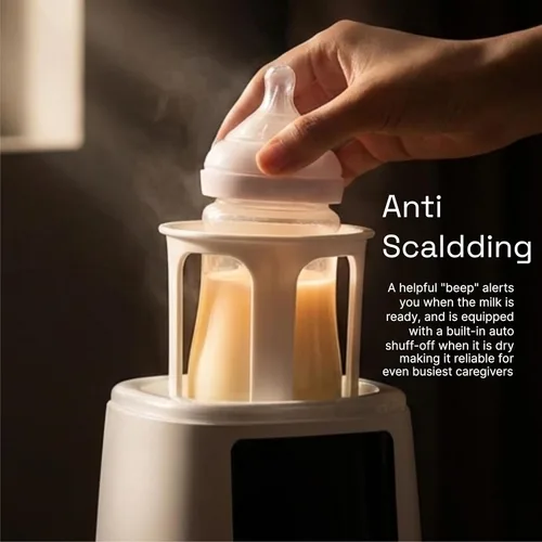 Miniatura 2 de Calentador de biberones, calentador de leche 3 en 1, descongela leche materna congelada, pantalla LED, luz nocturna, esterilizador de vapor, Blanco