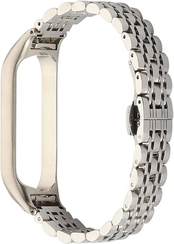 Mi Band 6 bandas de repuesto, correa de metal para reloj, correa de acero inoxidable, pulsera de negocios, pulsera de repuesto para mujeres y A01