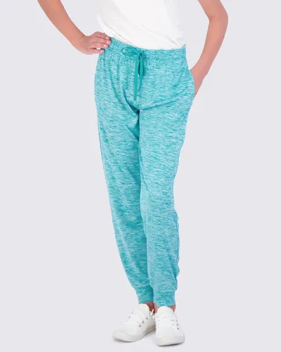 Miniatura 3 de Real Essentials Paquete de 3 pantalones deportivos Dry-Fit para niñas, pantalones deportivos suaves y activos con bolsillos y cordón
