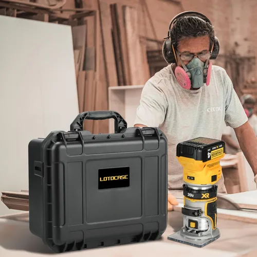 Miniatura 6 de Estuche Duro para Enrutador Dewalt - Bolsa de Herramientas para Enrutador Inalámbrico Dewalt 20V Max XR de Carpintería, Caja Impermeable y a Prueba