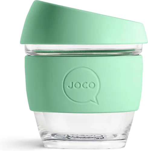 Miniatura 10 de JOCO Taza 4oz - Taza clásica reutilizable de vidrio de borosilicato eco-innovador - (Mood Indigo)