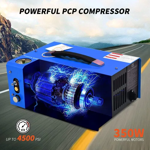 Miniatura 5 de TOAUTO - Compresor de aire A2 PCP, parada automática, portátil de 4500 Psi/30 Mpa, sin aceite/agua, compresor HPA de conector rápido de 8MM
