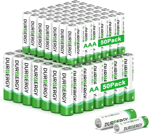 Miniatura 9 de DURNERGY Paquete de 48 pilas AAA, 10 años de vida útil, 1.5 V Triple AAA Baterías 1200 mAh para controles remotos, juguetes linternas LR03 E92 MN2400
