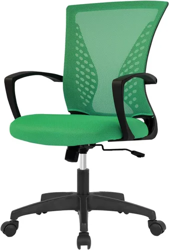 Miniatura 12 de Silla de escritorio de oficina, silla ergonómica para juegos de computadora con ruedas giratorias de 360 grados, sillas de escritorio de oficina