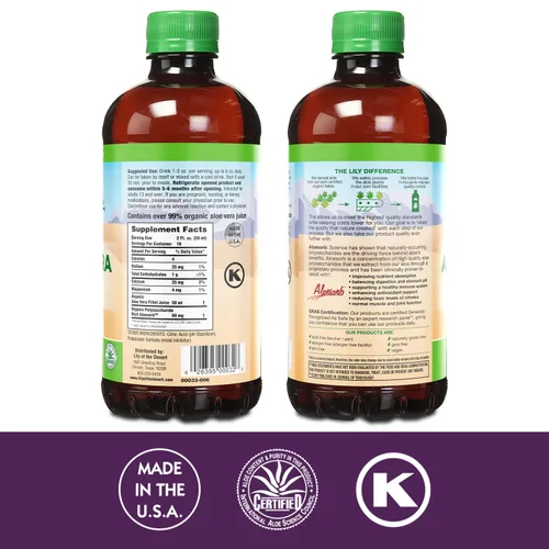 Miniatura 2 de Lily of the Desert Filete interior de aloe vera, 00032, 32 onza, Juice, 1, 1