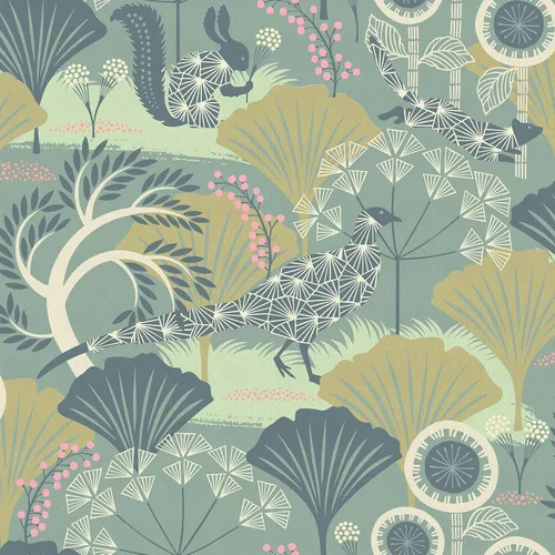 Miniatura 12 de Wudnaye Papel tapiz bohemio para despegar y pegar, papel tapiz Catus de 17.7 x 118.1 pulgadas, papel tapiz floral vintage para despegar y pegar