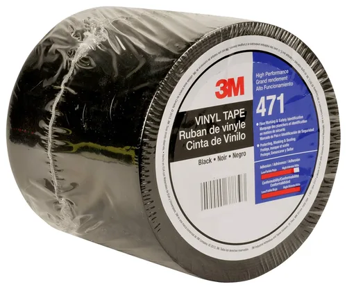 Miniatura 20 de 3M Cinta de vinilo 471, 3/4" x 36 yardas, 5.2 mil, negro (paquete de 48), cinta negra para piso, alternativa de pintura para marcado de piso