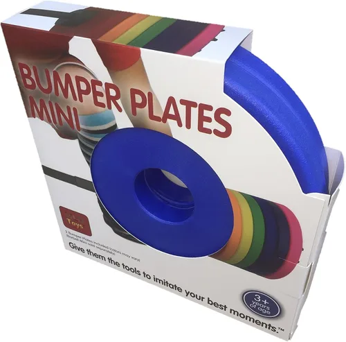 Miniatura 15 de WOD Toys Placas de parachoques de colores mini – Placas de parachoques adicionales para la barra Mini – Juguetes de fitness seguros y duraderos