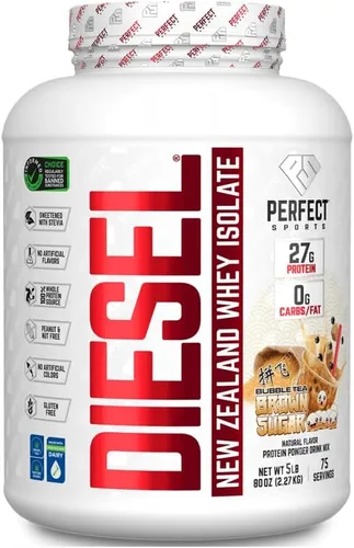 Miniatura 32 de PERFECT SPORTS Diesel 100% aislado de proteína de suero de Nueva Zelanda Endulzado con stevia, sin ingredientes artificiales, apto para dieta keto