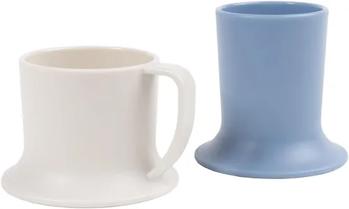 Miniatura 2 de Vaso para niños, taza de té y taza para niños pequeños Juego de 3 tazas aptas para lavavajillas y microondas 3 tazas de base ancha para niños