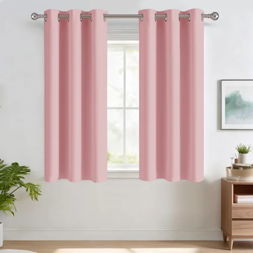 Miniatura 26 de RYB HOME Cortinas opacas de cocina de 36 pulgadas de largo, tratamiento de privacidad para ventanas pequeñas, aislamiento térmico, telón de fondo