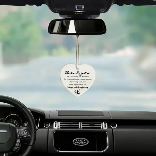 Miniatura 5 de Letrero de recuerdo de cerámica con texto en inglés "Thank You for Being a Part of My Journey", regalo de agradecimiento para amigos, compañeros