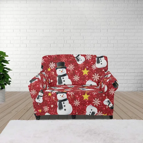 Miniatura 53 de Horeset Fundas elásticas para sofá con diseño de flores otoñales, lavables para sofá de 2 cojines, funda protectora para mascotas y perros