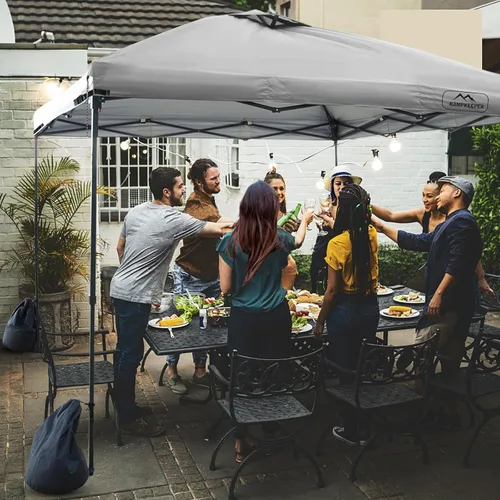 Miniatura 81 de KAMPKEEPER Cubierta de Repuesto Superior para Carpa Toldo Emergente con Ventilación de Aire y Correa Elástica Ajustable, Poliéster Resistente a Azul