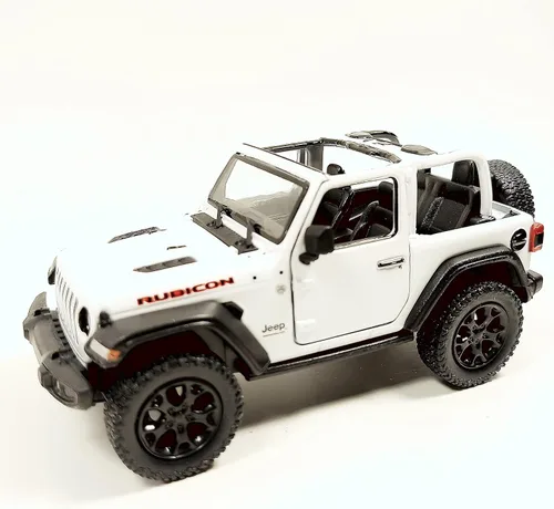 Miniatura 16 de KiNSMART - Jeep Wrangler Rubicon Off Road 4 x 4 5 pulgadas, escala 1:34, modelo de réplica de auto de juguete