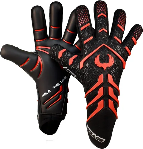 Guantes de portero profesionales sin correa Renegade GK Apex (tallas 6-12, nivel 5.5) 4+5MM de agarre de contacto de corte negativo | Guantes de