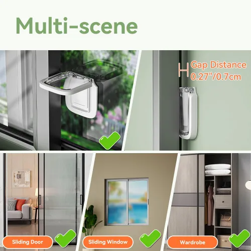 Miniatura 4 de SAFELON Cerradura de ventana deslizante de seguridad para niños, 4 unidades, cerradura de puerta deslizante para patio y armario, fácil de instalar