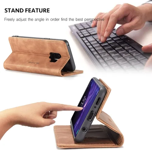 Miniatura 3 de Funda de cuero estilo cartera vintage para Samsung S
