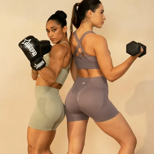Miniatura 2 de Evercute - Brasier deportivo para mujer, con relleno, tirantes cruzados y sin costuras, brasier de soporte medio para alto impacto, ideal para yoga