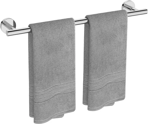 Miniatura 28 de USHOWER Barra de toalla cromada pulida, toallero de 18 pulgadas para montaje en pared de baño, varilla de toalla de acero inoxidable SUS304 Cromo