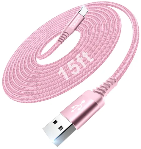Miniatura 16 de Cable USB C a USB C extra largo de 100 W [paquete de 15 pies/2 unidades] Cable de carga rápida compatible con iPhone 17/17 Pro Max, iPhone 16 Negro