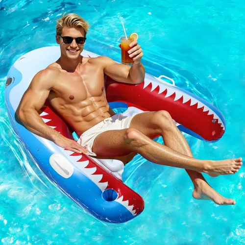 Miniatura 14 de HeySplash Inflatable Tanning Pool Lounger Float, Suntan Tub for Adults, Blow Up Sunbathing Pool with Integrated Pillow and Cup Holder, Heavy Duty