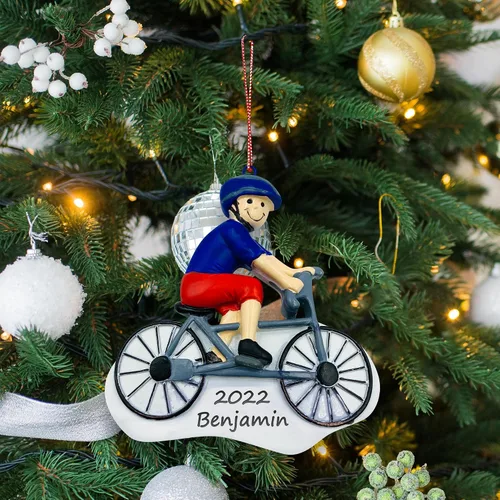 Miniatura 4 de Adorno de Navidad personalizado para montar en bicicleta