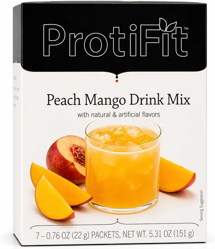 Miniatura 8 de ProtiFit - Mezcla de bebida en polvo de sabor a fruta con alto contenido en proteínas, 15g de proteína, baja en calorías, sin azúcar, compatible