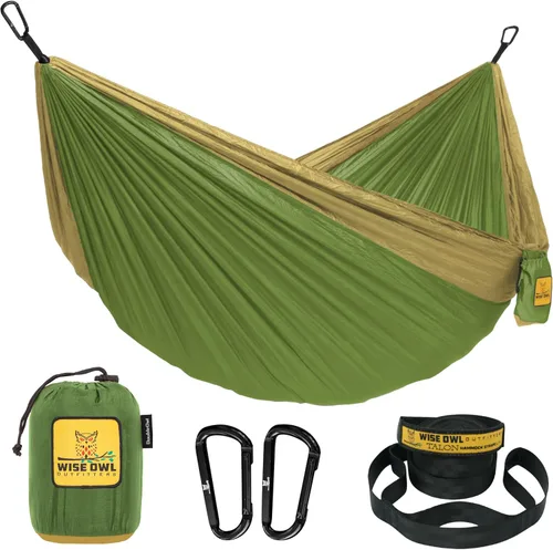 Miniatura 9 de Wise Owl Outfitters Hamaca de camping – Hamaca portátil de 500 libras con correas de árbol – viajes, mochileros, senderismo, equipo de campamento al