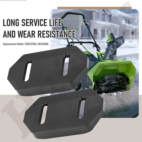 Miniatura 2 de AKS2400D 3130767001 - Juego de 2 quitanieves antideslizantes compatibles con EGO SNT2400, SNT2405 y SNT2406 2406 sopladores de nieve de 24 pulgadas