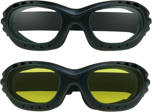 Miniatura 20 de Bikershades Gafas de Seguridad para Motocicleta para Hombre y Mujer. Lentes Polarizadas, Humo, Azul Espejado u Naranja, Lentes Amarillos