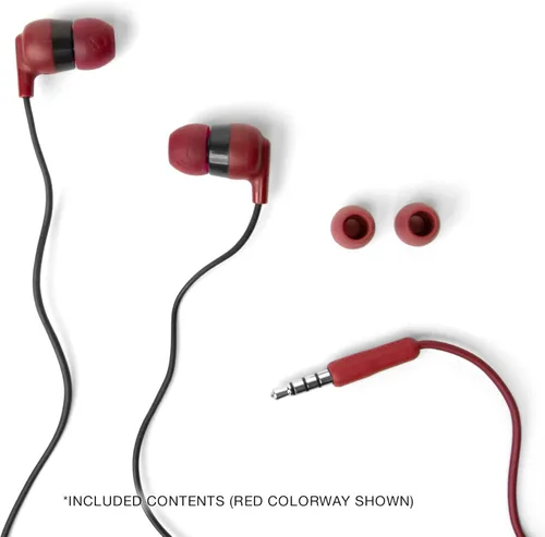 Miniatura 4 de Auriculares con cable Skullcandy Ink’d+ con conector AUX de 3.5mm, ajuste con aislamiento de ruido, micrófono en línea y control de llamadas y Negro