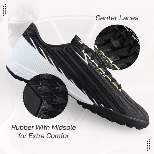 Miniatura 4 de Vizari Tesoro - Botines de fútbol para césped juvenil, zapatos de fútbol sintéticos para niños, suela de goma con tachuelas múltiples, zapatos