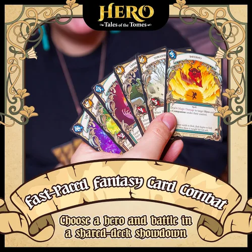 Miniatura 8 de Hero: Tales of The Tomes - por Tomekeeper Entertainment - Juego de cartas de batalla para adolescentes y adultos - Baraja comunitaria - Sin