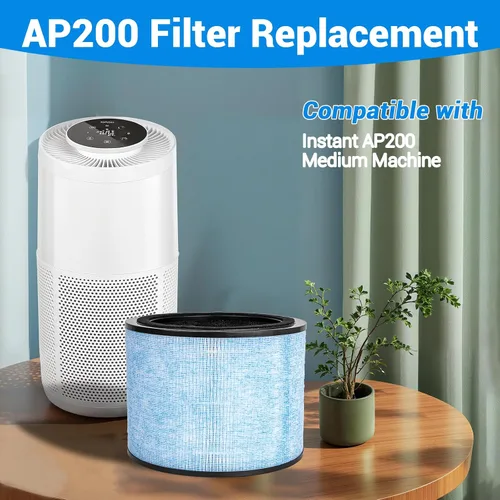 Miniatura 2 de Repuesto de filtro AP200, compatible con purificador de aire AP200 integral, filtro HEPA verdadero de grado H13 3 en 1 y filtro de carbón activado