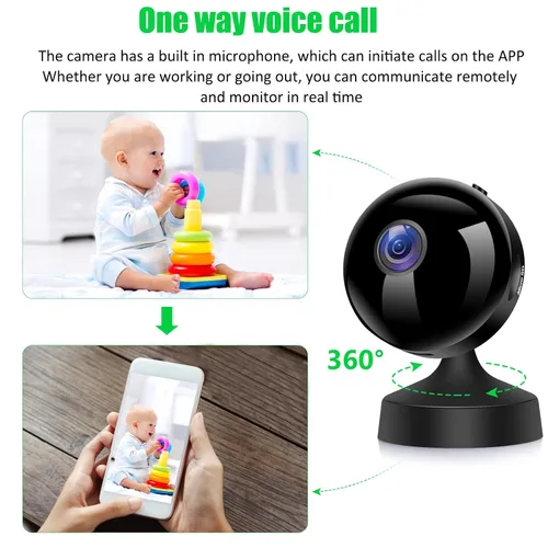 Miniatura 7 de Dpofirs Cámara de seguridad inalámbrica HD 720P, cámara recargable para exteriores con detección de movimiento PIR, reconocimiento humano AI, noche