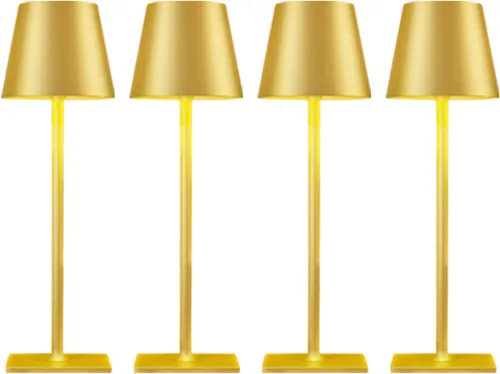 Miniatura 9 de Paquete de 4 Lámparas LED de Mesa Inalámbricas - Lámparas Recargables Inalámbricas al por Mayor de 4, Lámpara de Mesa Impermeable para Exteriores