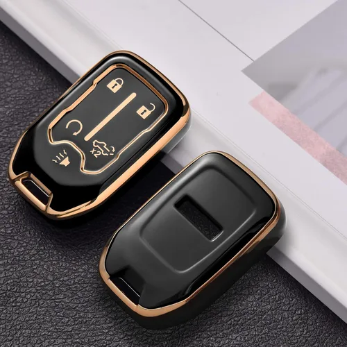 Miniatura 3 de ELOHEI Funda para llavero para Chevy, accesorios de funda para llavero para Chevrolet Silverado Suburban Tahoe GMC Acadia Sierra Terrain Yukon