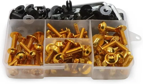 Miniatura 9 de Kits de carrocería 195 piezas de tornillos de fijación de pernos de carenado para Yamaha R1 R6 R3 FZ1 FZ6 FZ8 FZ8 FZ07 FZ09 MT03 MT07 MT09 MT10 XJ6